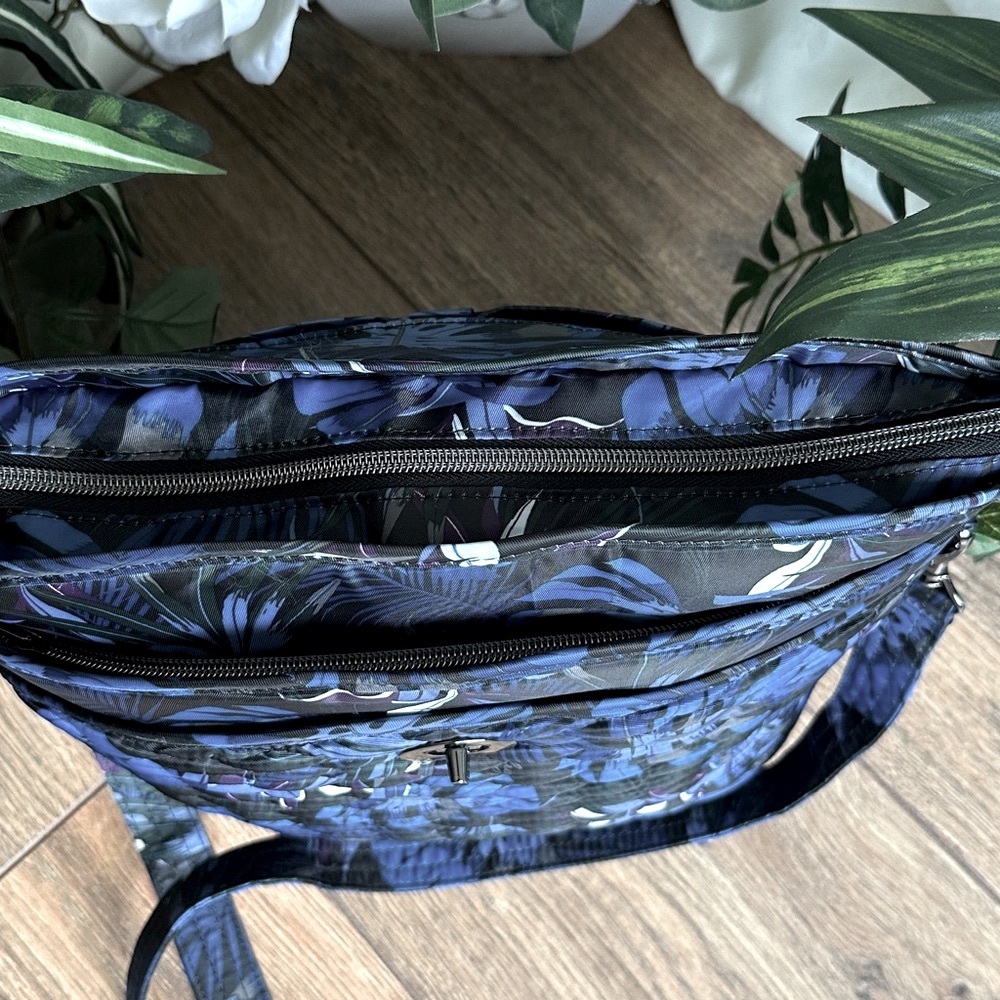 Lug 2 Pc. Bundle Blue Leaf Mambo Crossbody & Blue Leaf Adagio Crossbody Bags - Picture 8 of 16